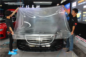 长沙汽车透明膜 奔驰漆面保护膜 法国骇克斯HEXIS进口车衣