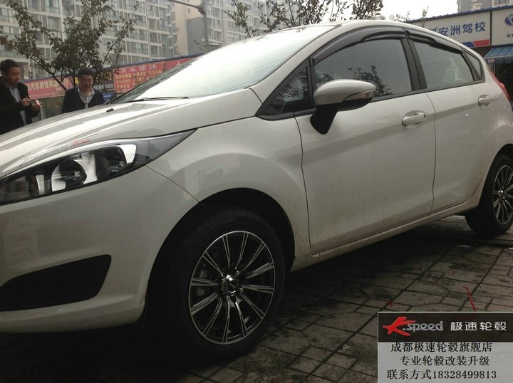 福特 新嘉年華 換裝15寸K3178 賽車黑亮面 (4)