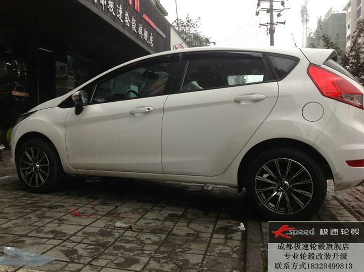 福特 新嘉年華 換裝15寸K3178 賽車黑亮面 (3)