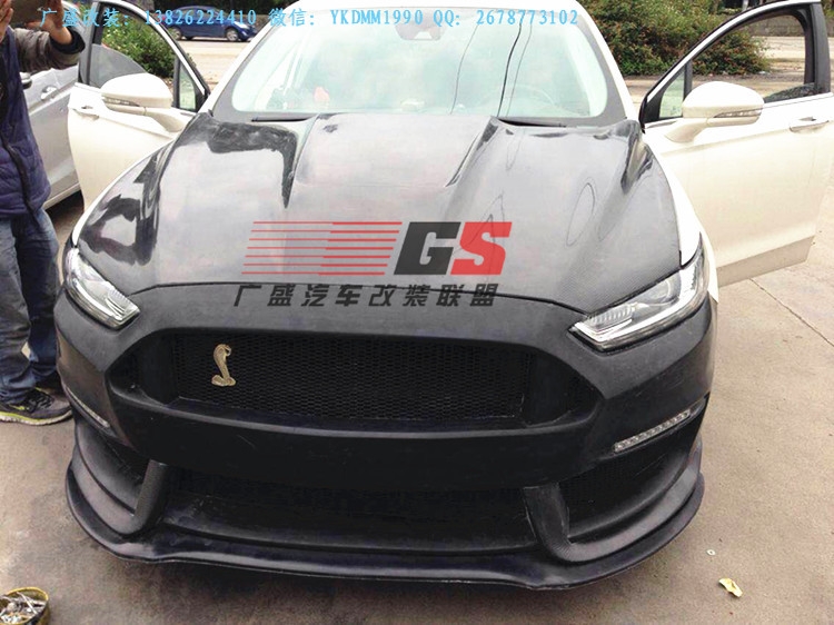 新款福特蒙迪欧改装野马gt3500大包围st包围前唇后唇尾翼排气管