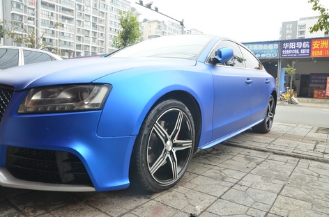 奧迪A5 換裝18寸 k9515 黑車面 (3)