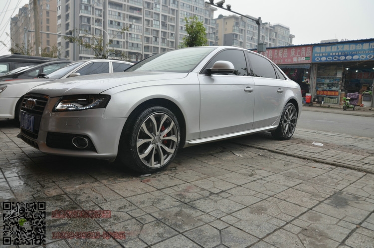奧迪A4 升級18寸 k7349 槍灰車面 ( (4)