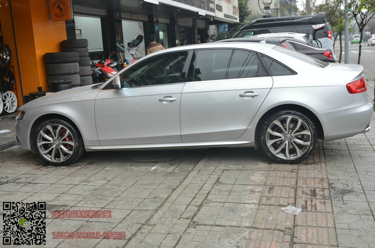奧迪A4 升級18寸 k7349 槍灰車面 ( (7)