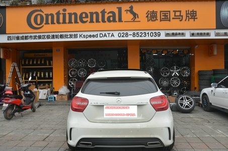 奔馳A45 升級19寸 k181 槍灰車面 (9)