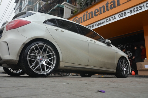 奔馳A45 升級19寸 k181 槍灰車面 (10)