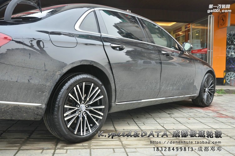 奔馳E級(jí) 換裝18寸 KX3230 黑色車(chē)面 (9)