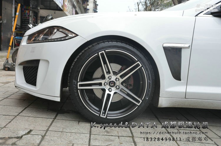 捷豹XF  升級20寸 DX300 晶檀紫車面 輕量化旋壓 (21)