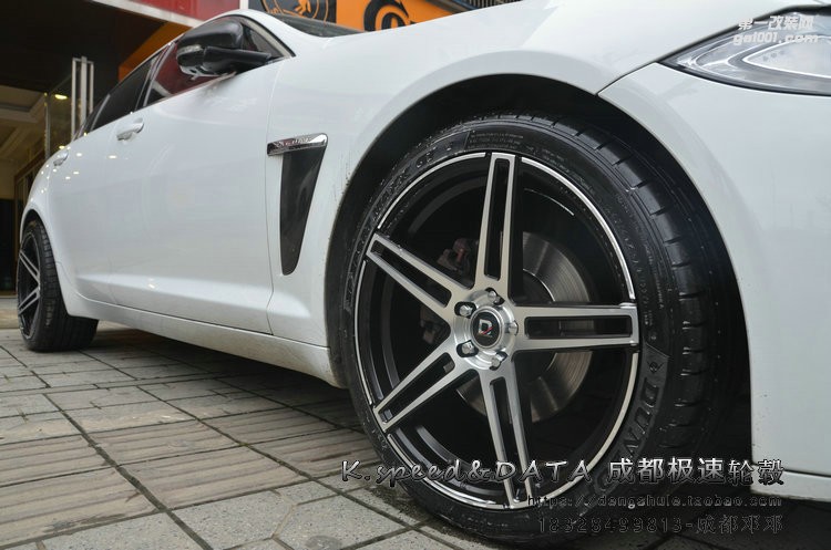 捷豹XF  升級20寸 DX300 晶檀紫車面 輕量化旋壓 (10)