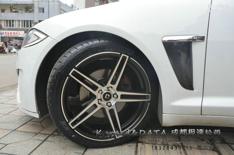捷豹XF  升級20寸 DX300 晶檀紫車面 輕量化旋壓 (17)