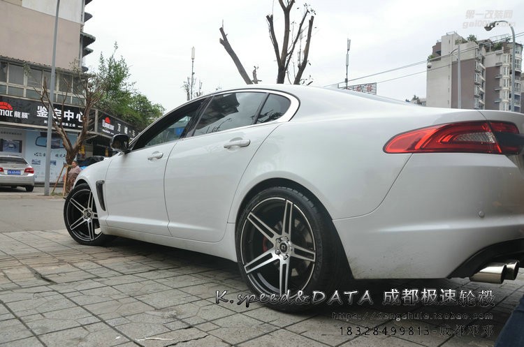 捷豹XF  升級20寸 DX300 晶檀紫車面 輕量化旋壓 (14)