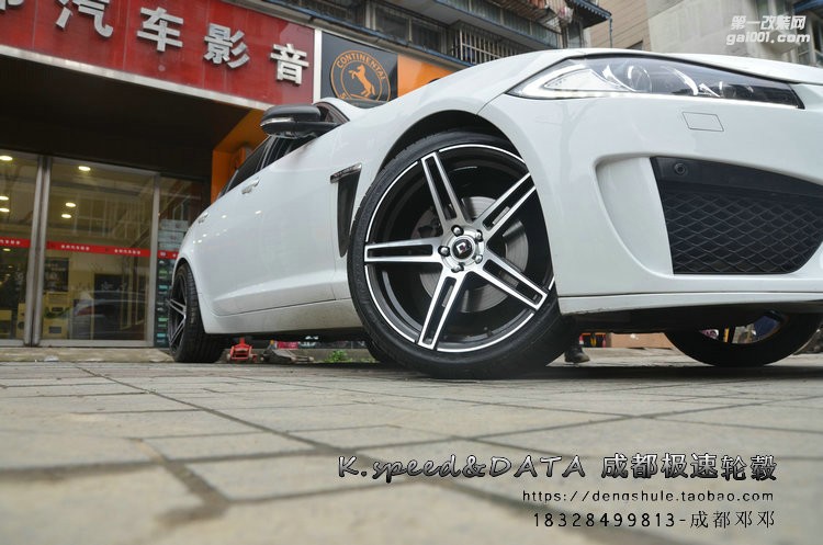 捷豹XF  升級20寸 DX300 晶檀紫車面 輕量化旋壓 (18)