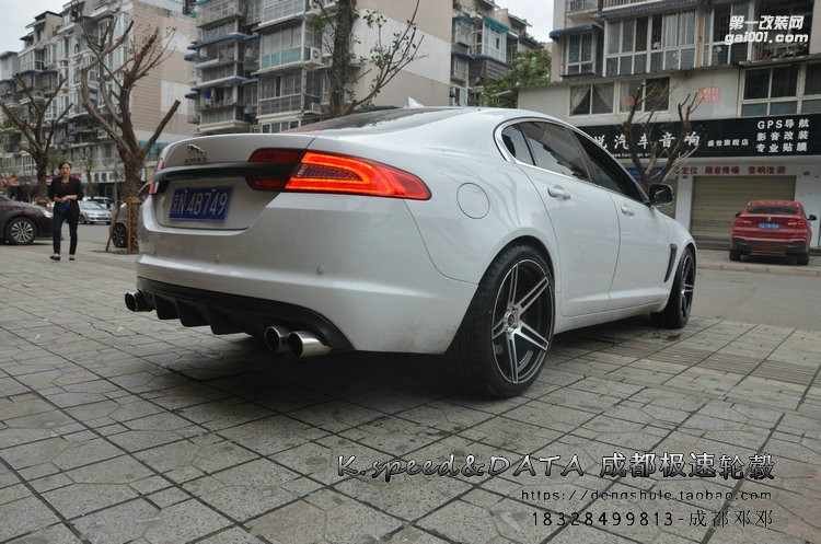 捷豹XF  升級20寸 DX300 晶檀紫車面 輕量化旋壓 (19)