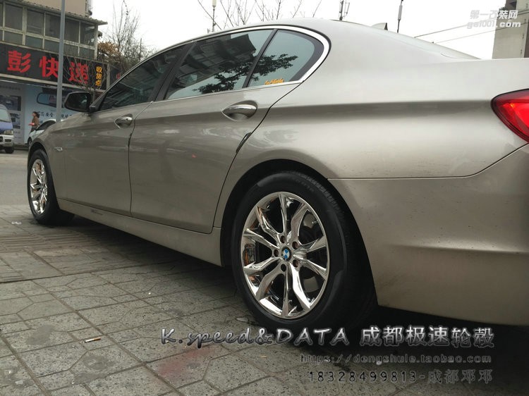 寶馬535  升級18寸  K5309 電鍍輪轂裝車 (9)