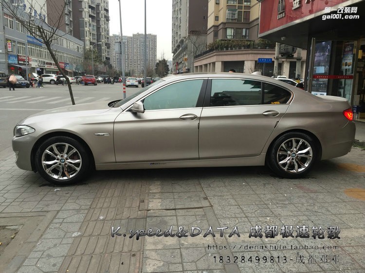 寶馬535  升級18寸  K5309 電鍍輪轂裝車 (8)