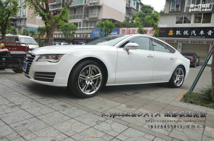 奧迪A7 升級(jí)19寸 DT325 炫光鍍輪轂 (10)