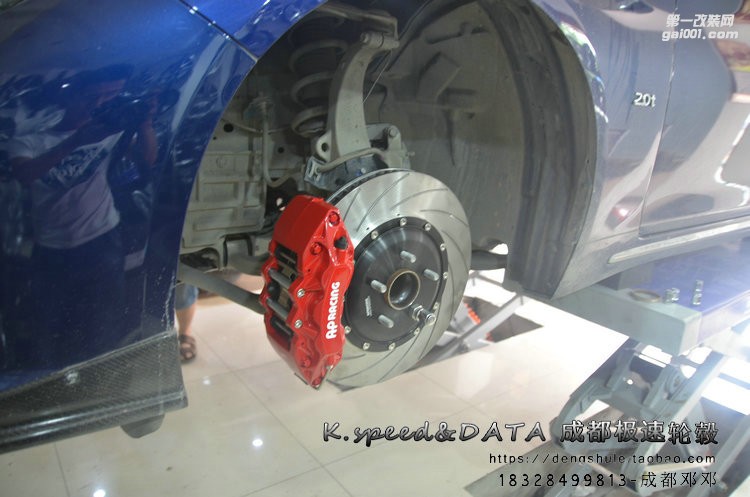 英菲尼迪 Q50 升級(jí)19寸 ENKIE RF20 配AP9040 370mm剎車碟 (33)