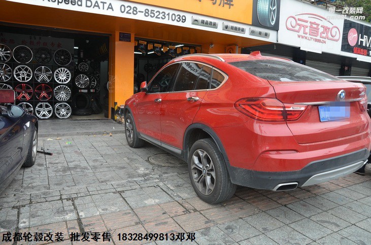 寶馬X4  升級19寸 前后配輪轂 裝車完成 (2)