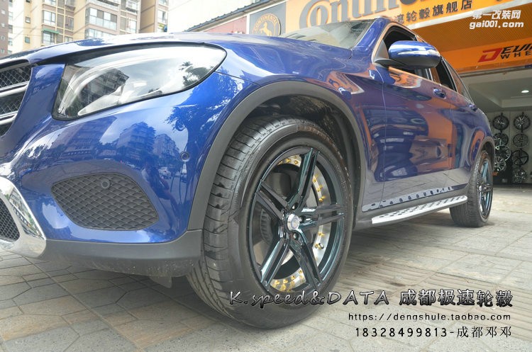 奔馳GLC  換裝19寸 DT325 變色龍 (16)