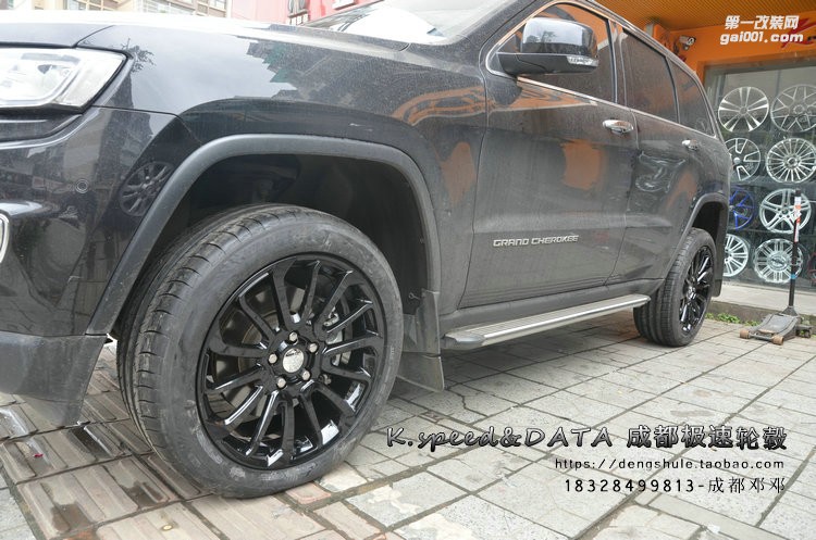 JEEP大切諾基 定制20寸刀鋒鍛造輪轂裝車 (14)
