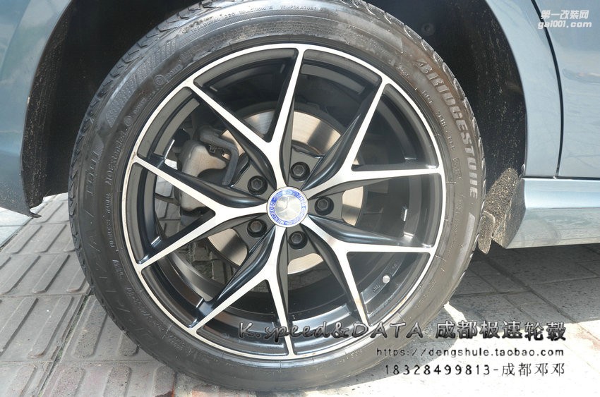 奔馳 B級(jí) 換裝17寸 KX5325 黑色車面 (8)