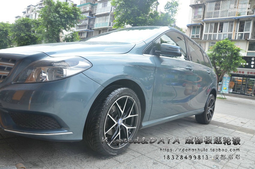 奔馳 B級(jí) 換裝17寸 KX5325 黑色車面 (12)