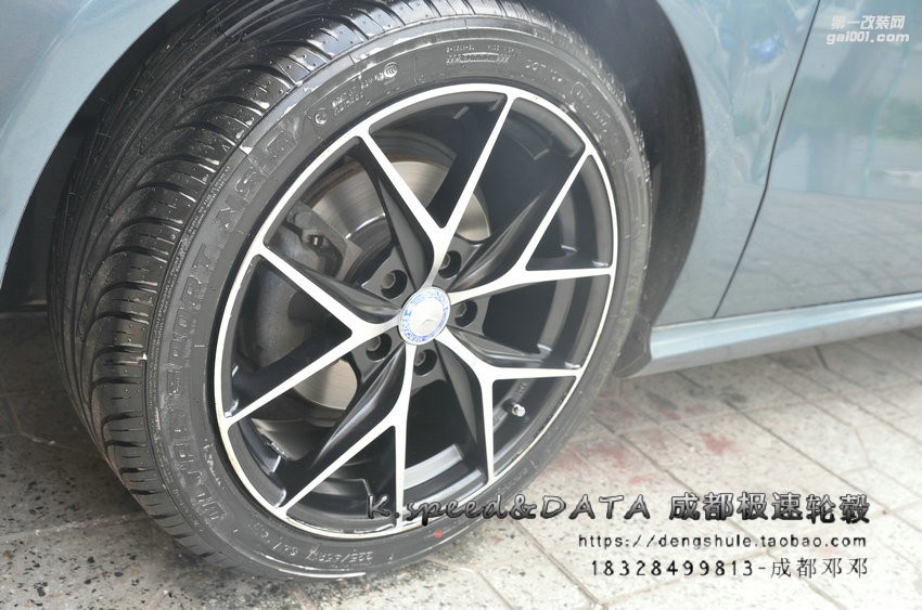 奔馳 B級(jí) 換裝17寸 KX5325 黑色車面 (13)