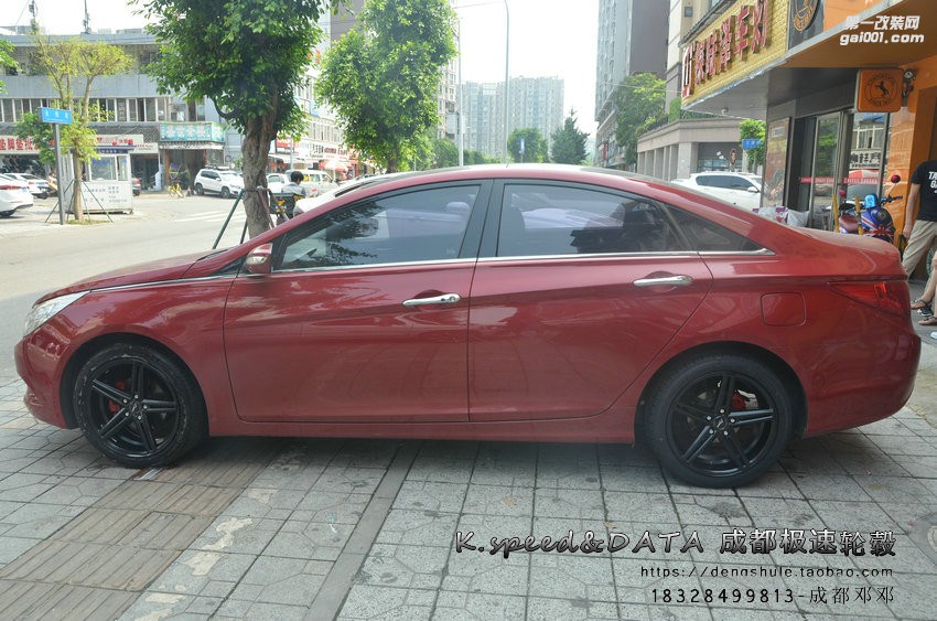 現(xiàn)代索納塔 換裝18寸 K3180 半亞黑 (17)