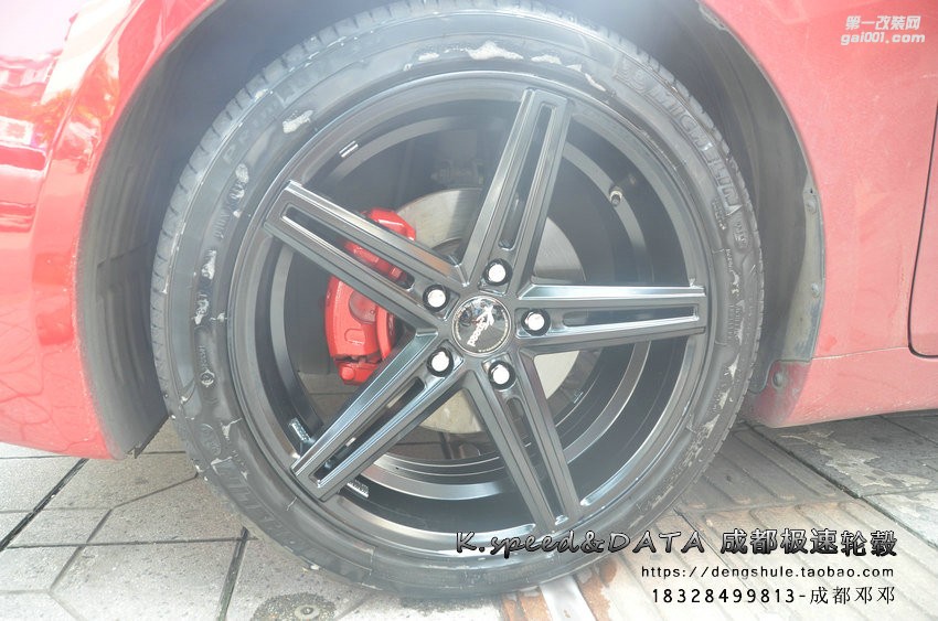 現(xiàn)代索納塔 換裝18寸 K3180 半亞黑 (2)