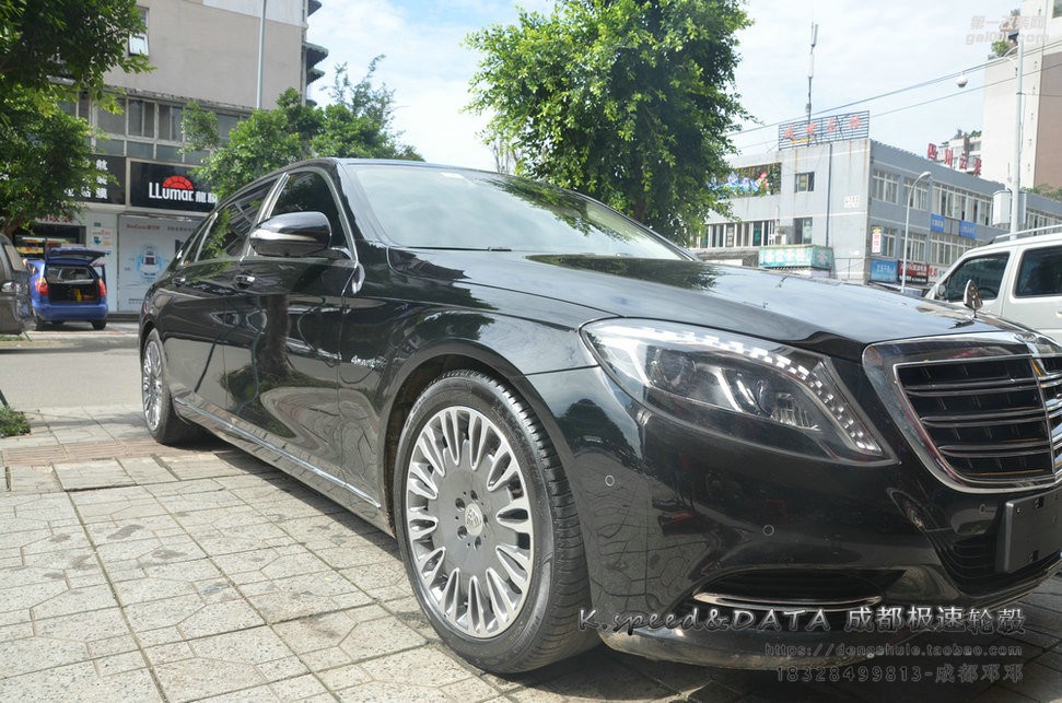 邁巴赫奔馳  S400  升級19寸 S500 原裝正品輪轂 (12)