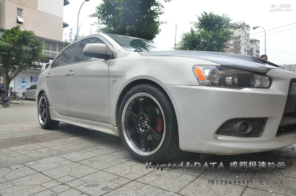 三菱翼神 升級18寸 SP87 黑色車邊 雅泛迪輪轂 (15)