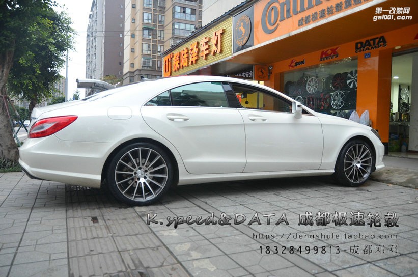 奔馳CLS 300 升級(jí)19寸 定制鍛造輪轂裝車 (10)