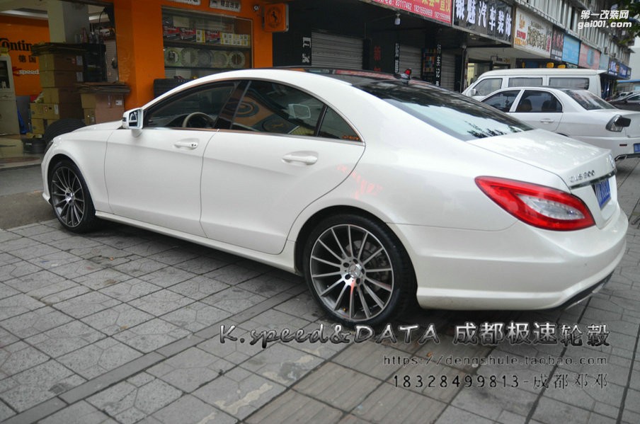 奔馳CLS 300 升級(jí)19寸 定制鍛造輪轂裝車 (15)