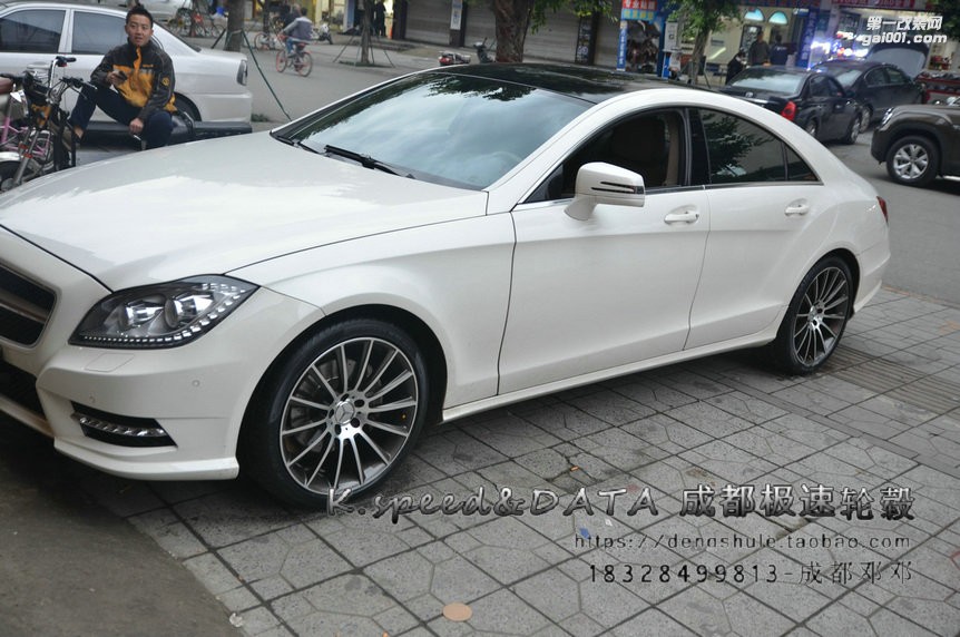 奔馳CLS 300 升級(jí)19寸 定制鍛造輪轂裝車 (14)
