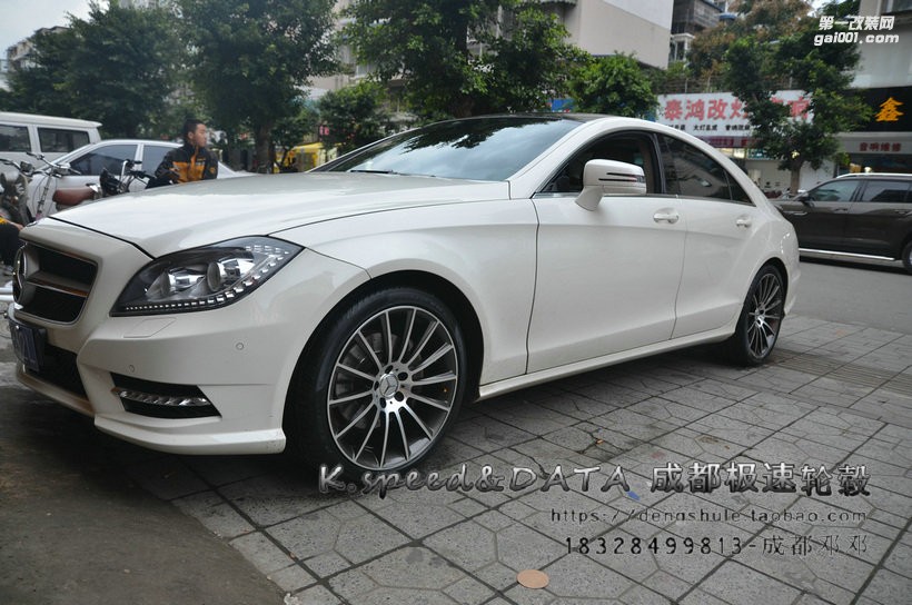 奔馳CLS 300 升級(jí)19寸 定制鍛造輪轂裝車 (13)