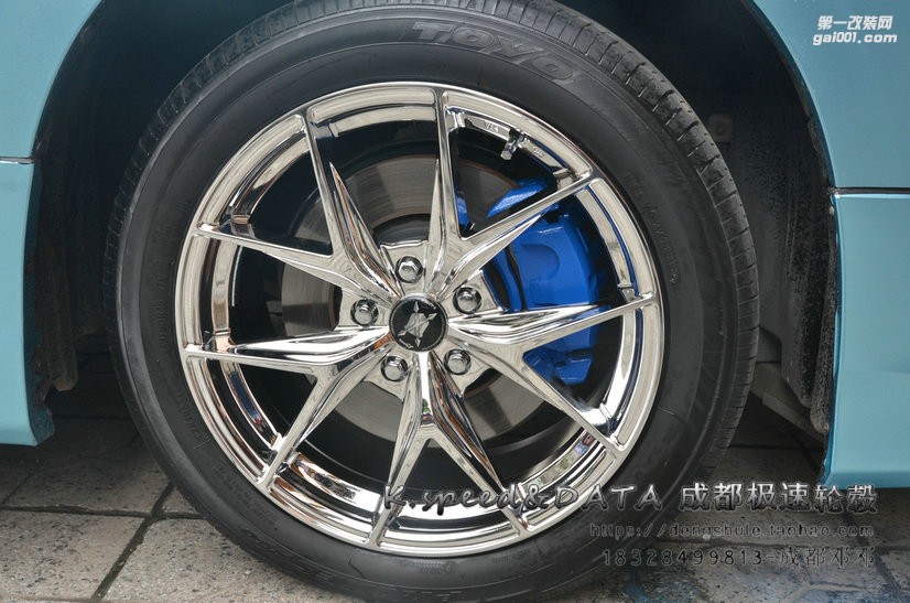 埃爾法升級18寸 KX5325 電鍍輪轂 (12)
