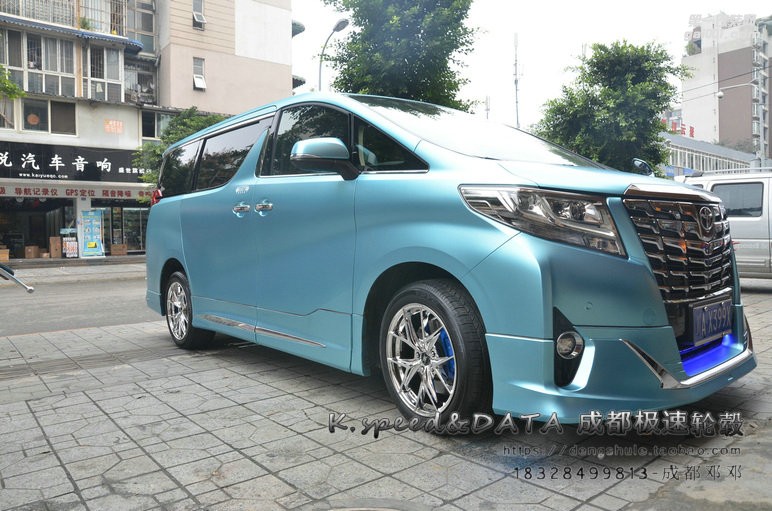 埃爾法升級18寸 KX5325 電鍍輪轂 (10)