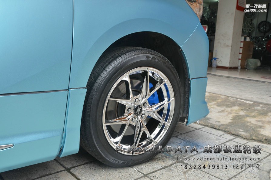 埃爾法升級18寸 KX5325 電鍍輪轂 (9)