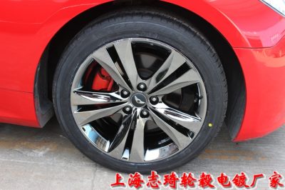 現(xiàn)代酷派烤漆輪轂改電鍍