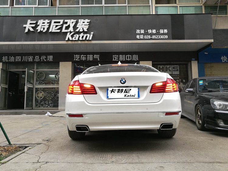 寶馬525改裝雙邊方形尾喉排氣