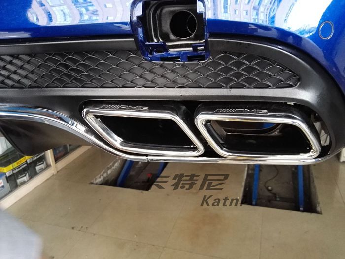 奔馳新C級(jí)W205改裝AMG四出排氣管