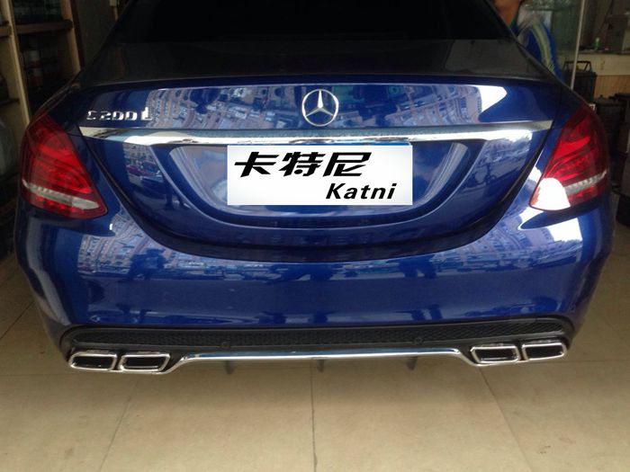 奔馳新C級(jí)W205改裝AMG四出排氣管