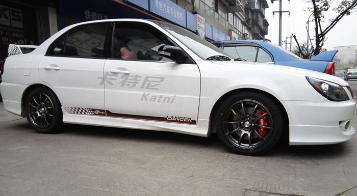 三菱藍瑟改裝AP剎車/D2避震/KN進氣/HKS排氣