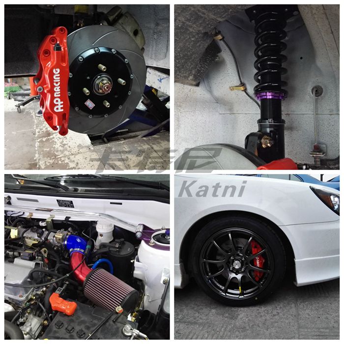 三菱藍瑟改裝AP剎車/D2避震/KN進氣/HKS排氣