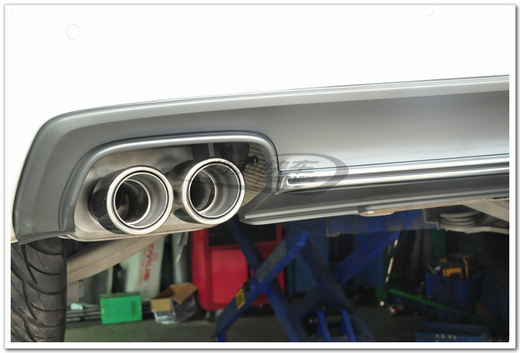 成都汽車改裝新款?yuàn)W迪A4L汽車排氣改裝