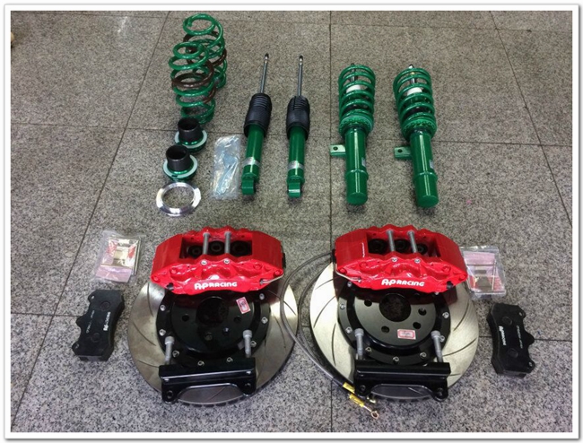 高爾夫GTI改裝TEIN避震AP RACING剎車套裝