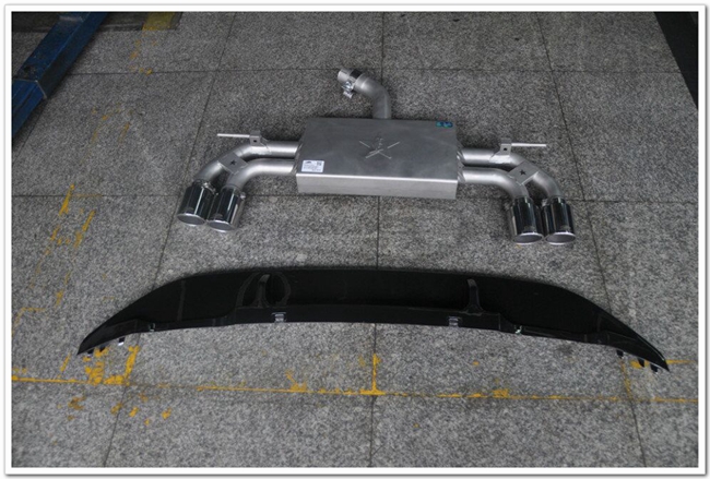 大众高尔夫7改装雷鸟双边四出排气