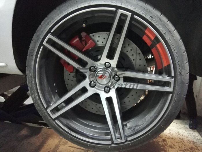 奧迪S5改裝后輪剎車(chē)加大碟