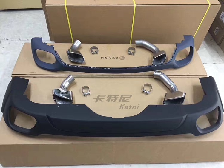 新款寶馬X5改裝M版方形排氣管