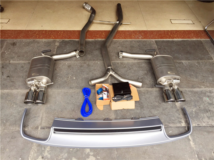 奧迪A4L改裝MIX中尾段四出閥門排氣BMC風(fēng)格