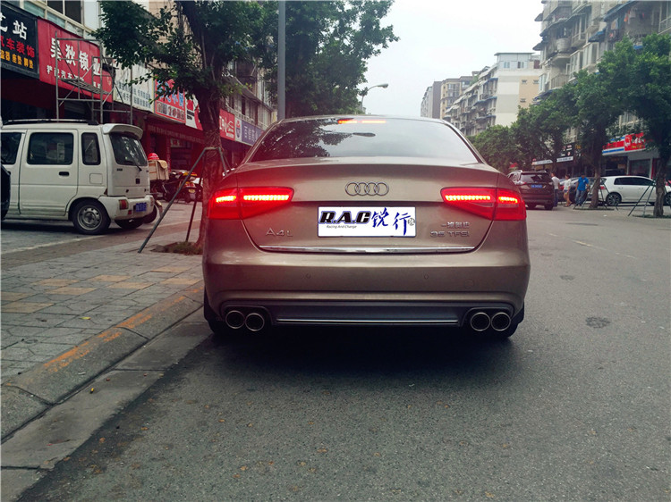 奧迪A4L改裝MIX中尾段四出閥門排氣BMC風(fēng)格